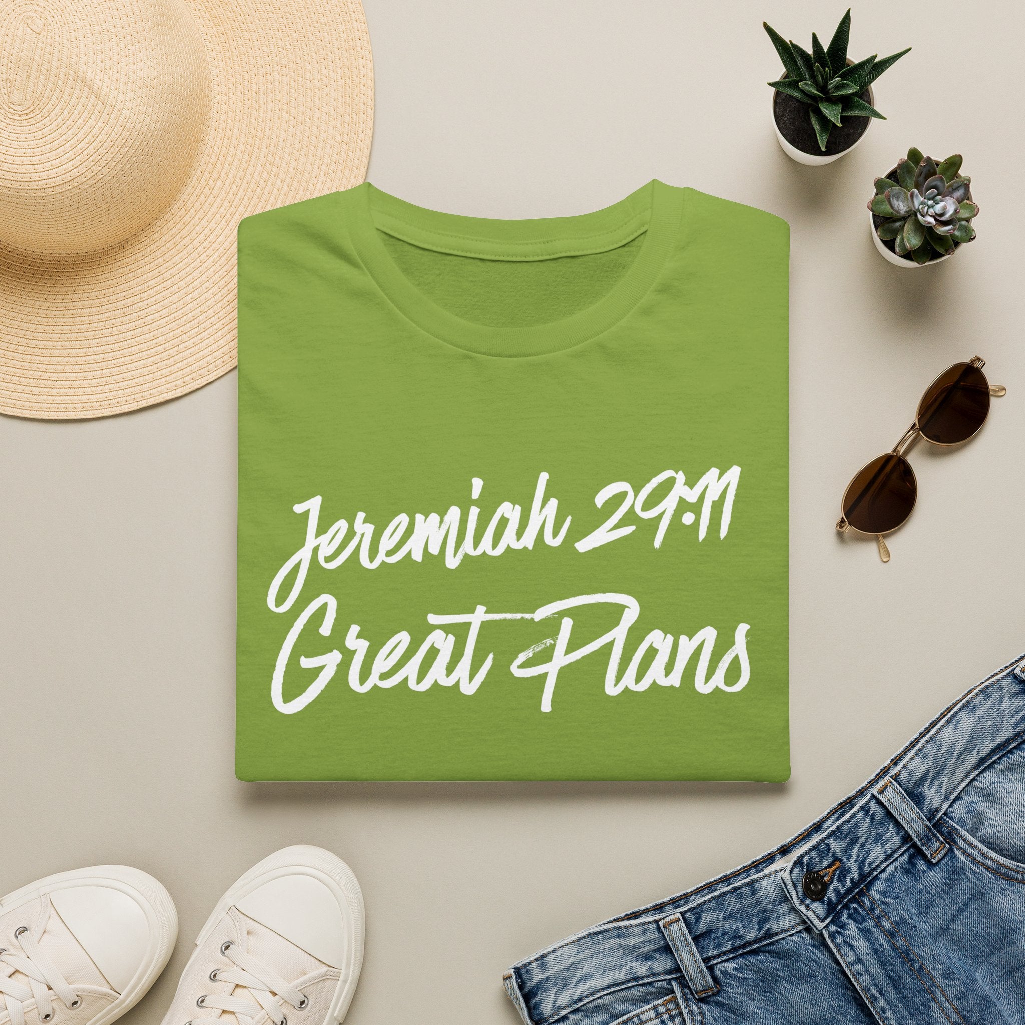 Jeremiah 29:11 White Font T-Shirt