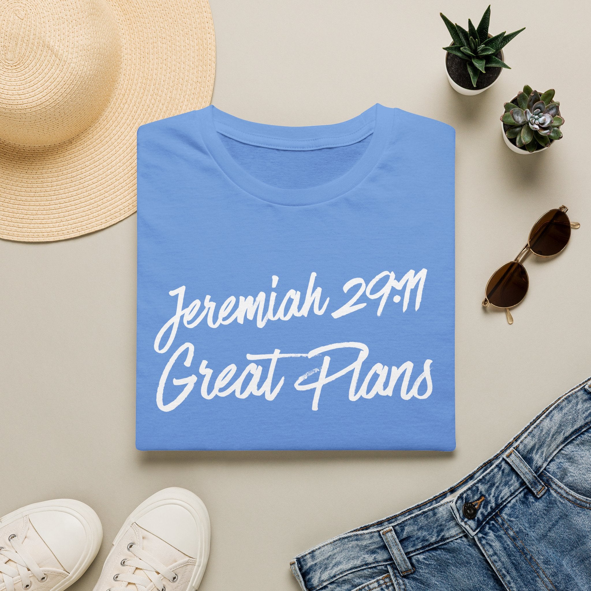 Jeremiah 29:11 White Font T-Shirt