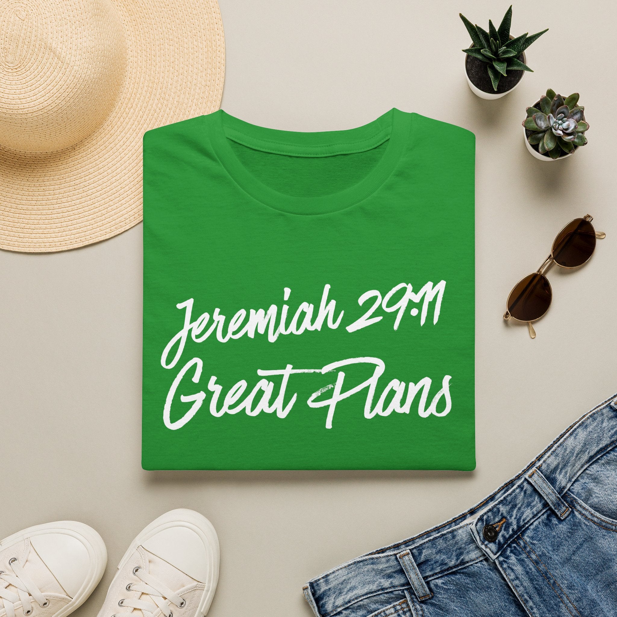 Jeremiah 29:11 White Font T-Shirt