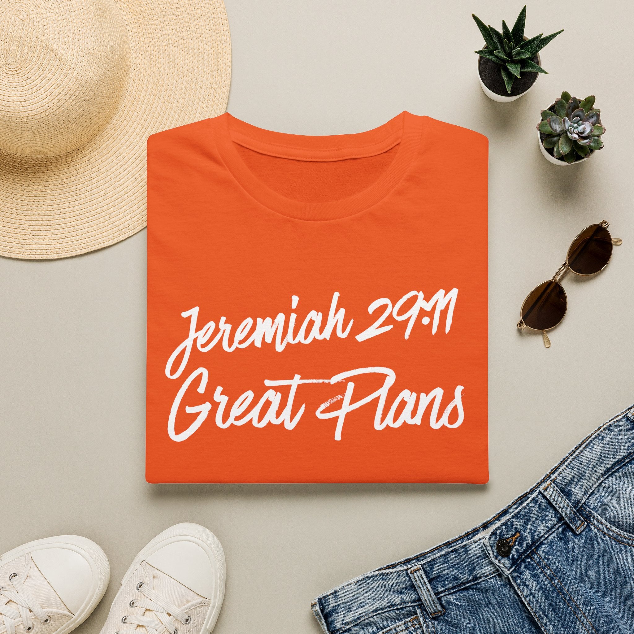 Jeremiah 29:11 White Font T-Shirt