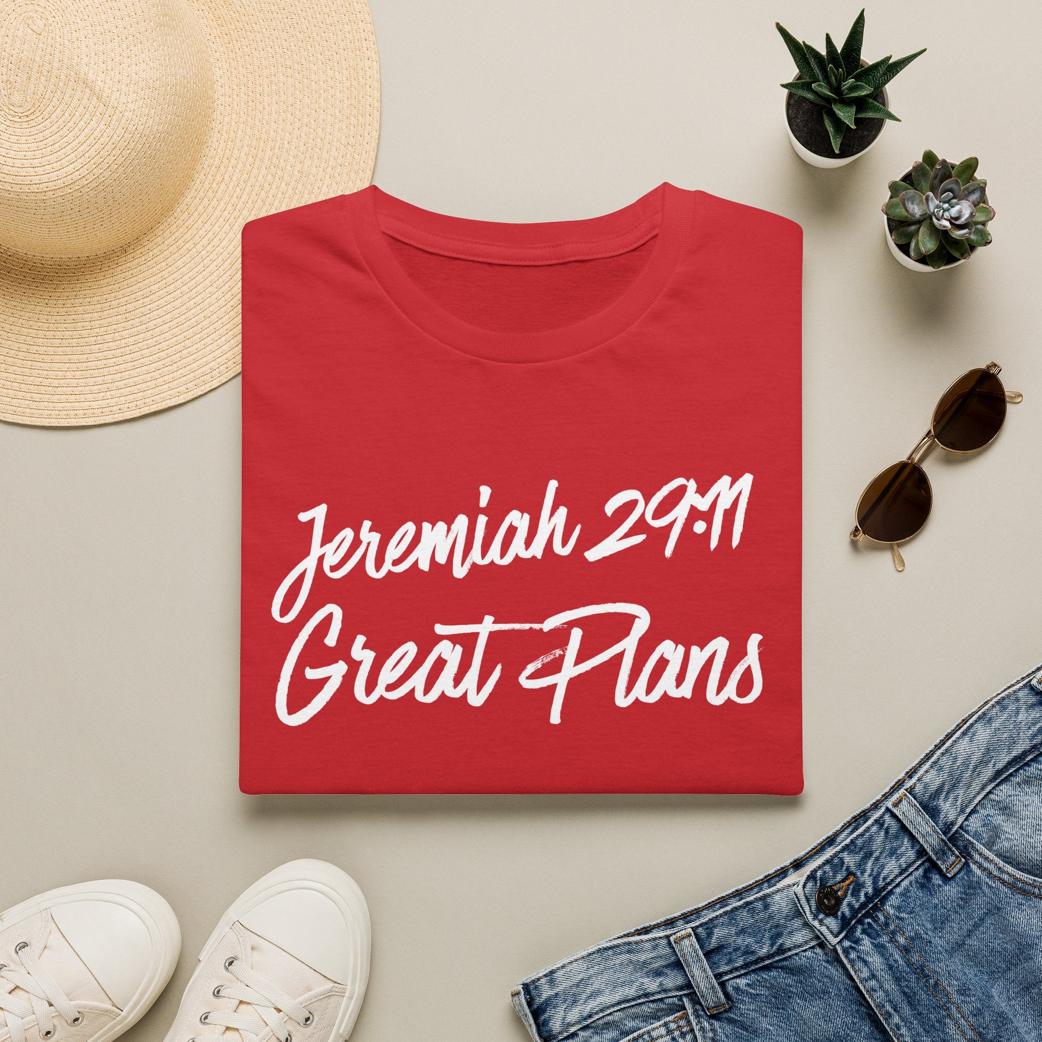 Jeremiah 29:11 White Font T-Shirt