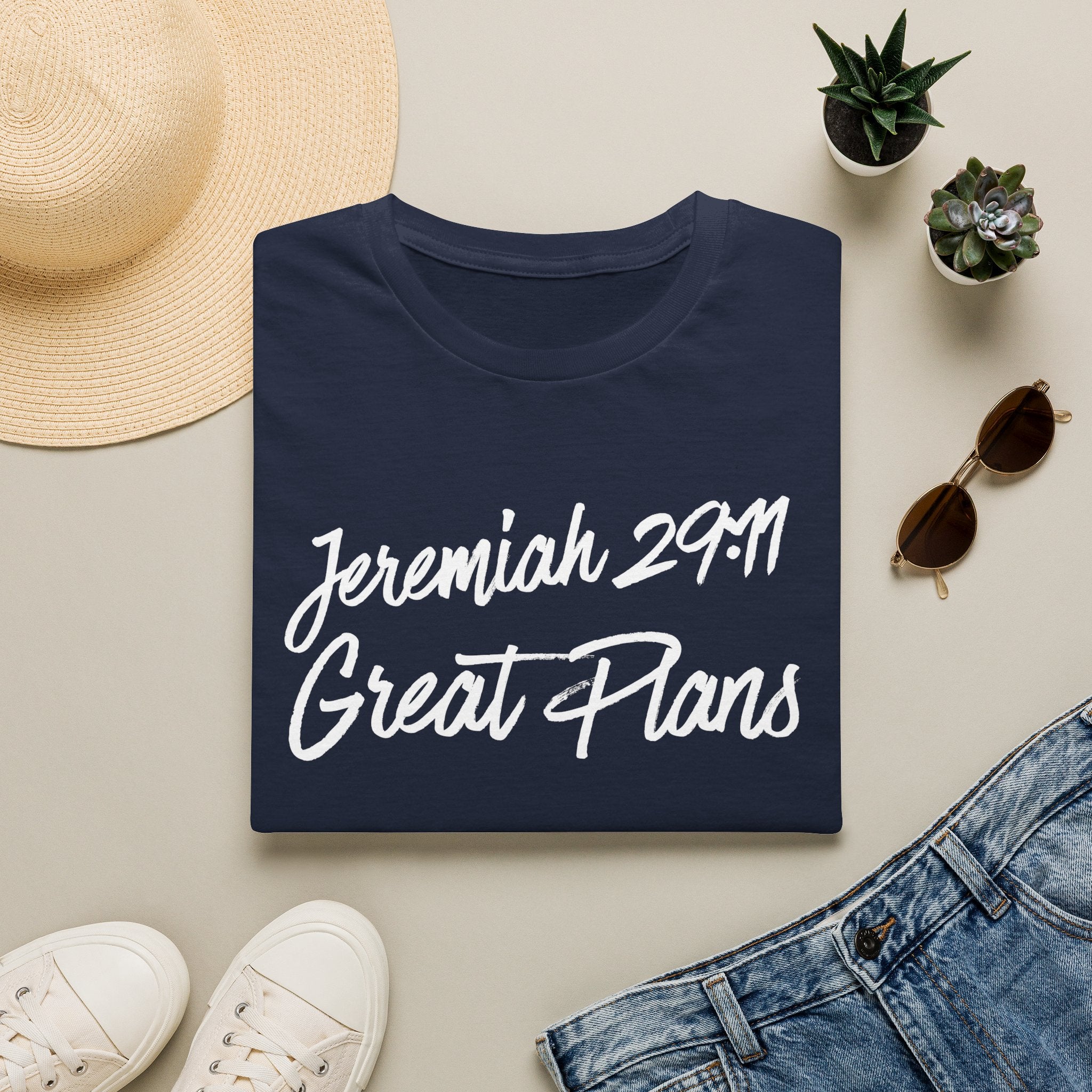 Jeremiah 29:11 White Font T-Shirt